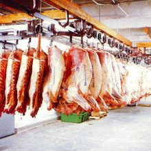 Hanging Dry Aged Beef